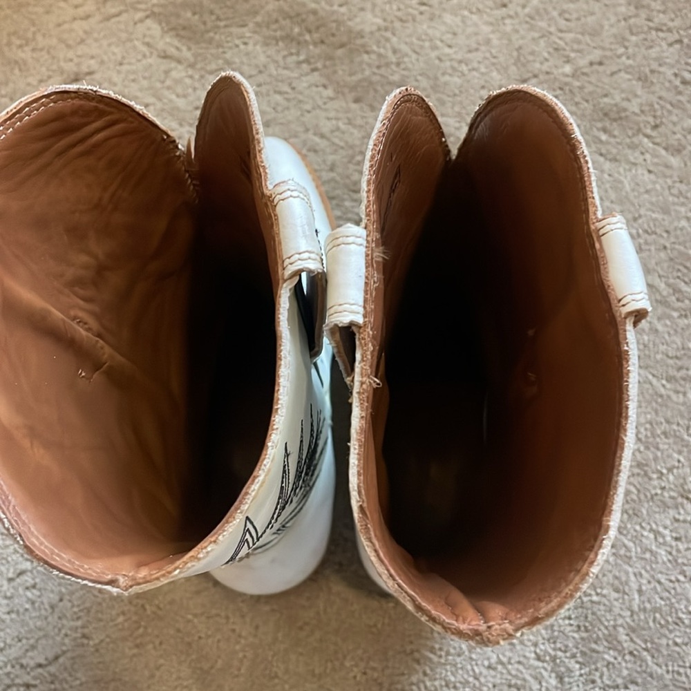 Mezcalero mezcal white cowboy boots size 8.5 - Picture 13 of 14